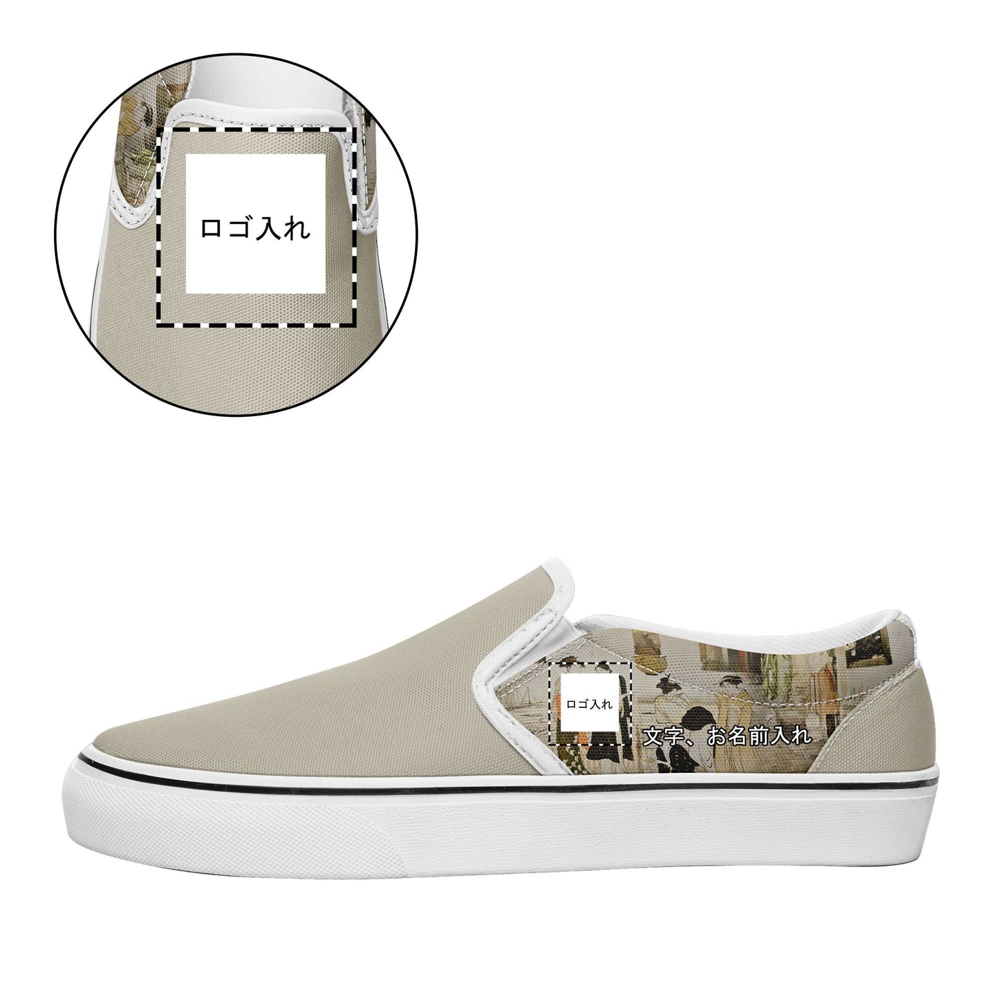 pod ukiyoe sneakers 7216 personalized printed matchmaking by president kiyonaga torii casual shoes white soles custom logo brand name