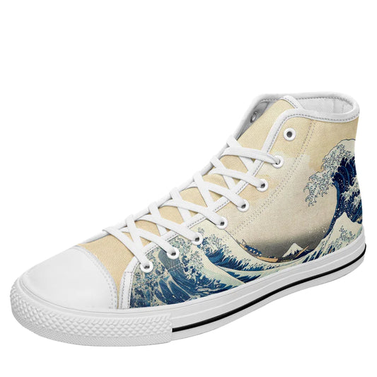 Traditional Craftsmanship Meets Contemporary Style: Printed Ukiyo-e Sneakers