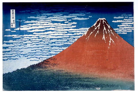 ukiyo-e Katsushika Hokusai's thirty-six views of mount fuji 1831