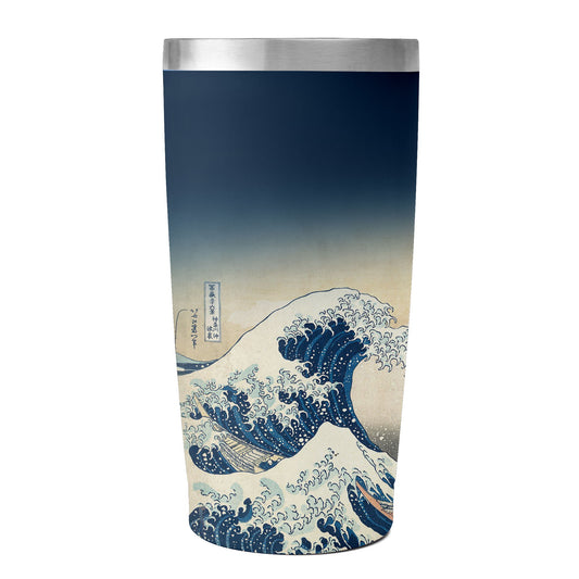 Custom Printed 20oz Stainless Steel Travel Mug with Lid Pr259 Ukiyo-e Katsushika Hokussai's the Great Wave off Kanagawa Vacuum Insulated Coffee Tumbler