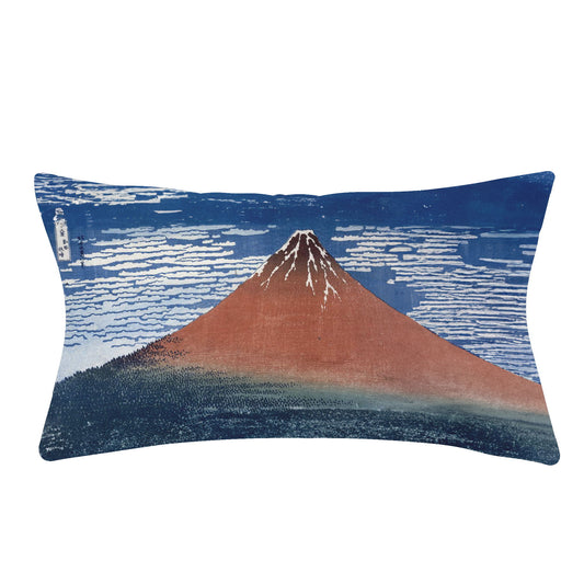 Custom Printed Art Ideas Famous Ukiyo-e Hokusai's Thirty Six Views of Mount Red Fuji Pillow 13*21 PR105