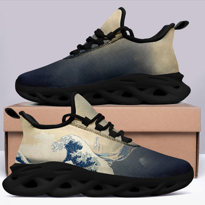 custom printed max sowl shoes ukiyo-e katsushika hokusai's the great wave off kanagawa sneakers 6
