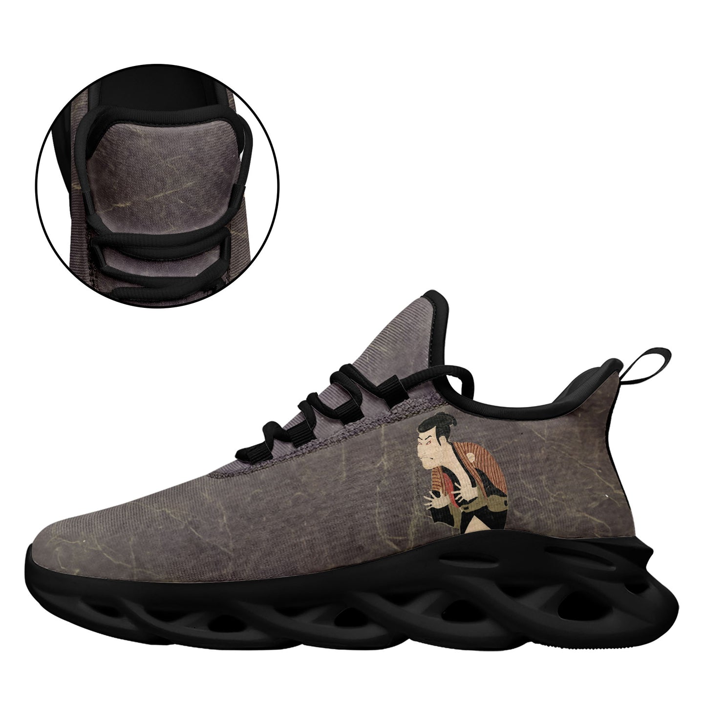 custom printed max sowl shoes ukiyo-e the slave edo soldier of otani oniji iii sneakers 7