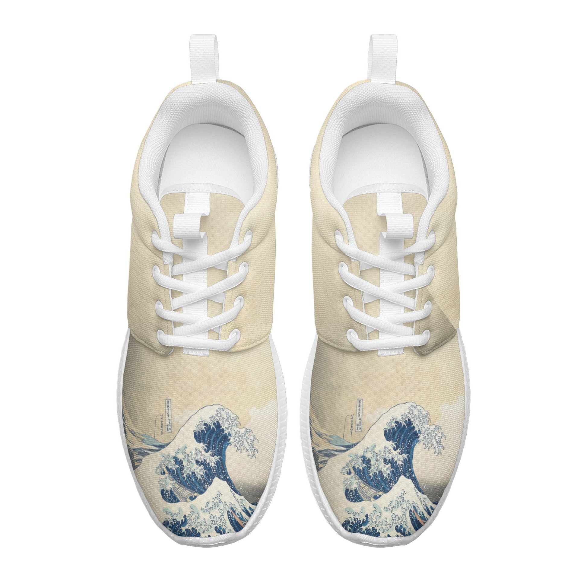 Custom Printed Sneakers BLD1: Ukiyo-e Katsushika Hokusai's the Great Wave off Kanagawa Sport Shoes 3