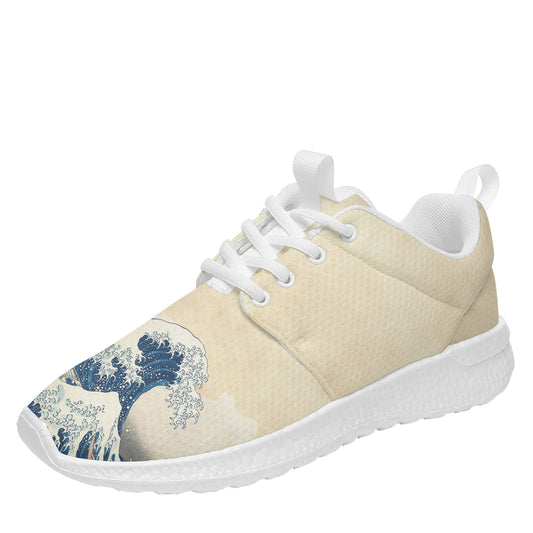 Custom Printed Sneakers BLD1: Ukiyo-e Katsushika Hokusai's the Great Wave off Kanagawa Sport Shoes