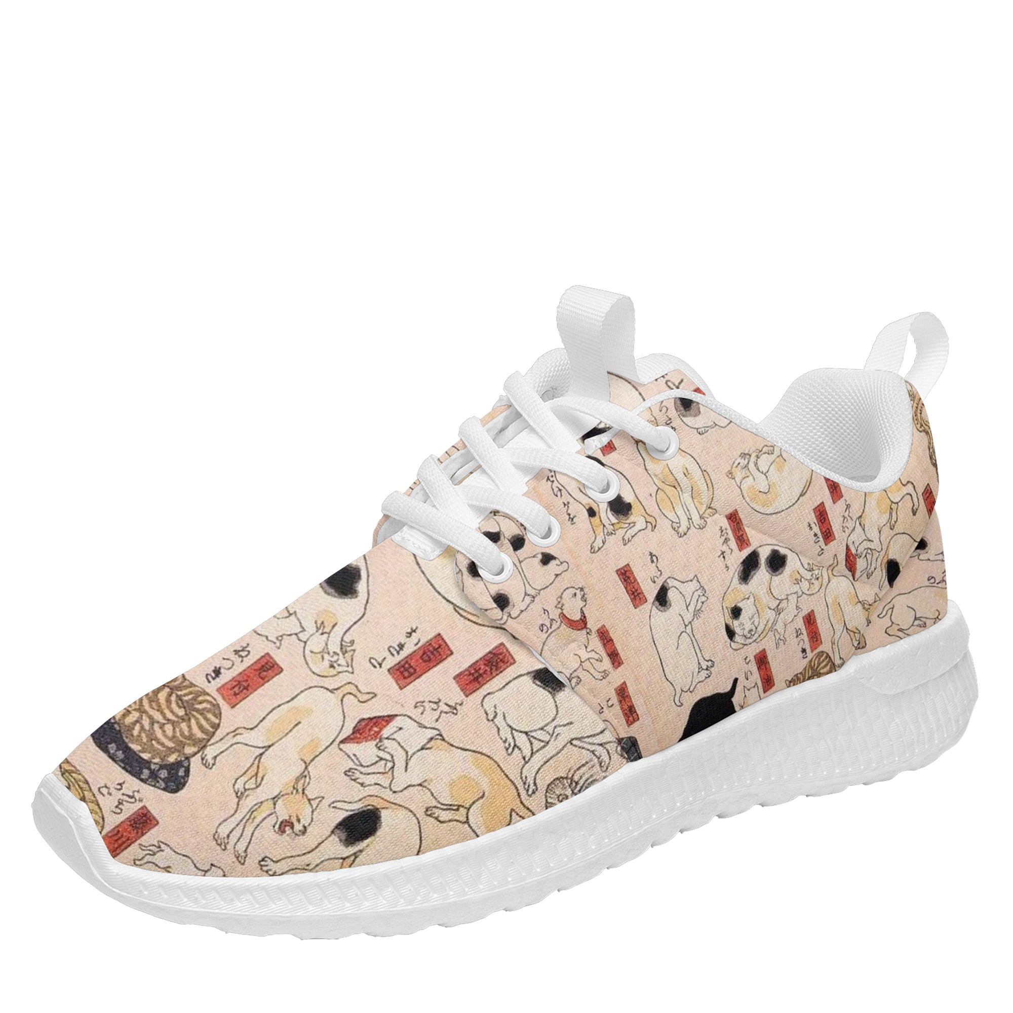 Custom Printed Sneakers BLD1: Ukiyo-e Kuniyoshi Utagawa's Cats Suggest ...