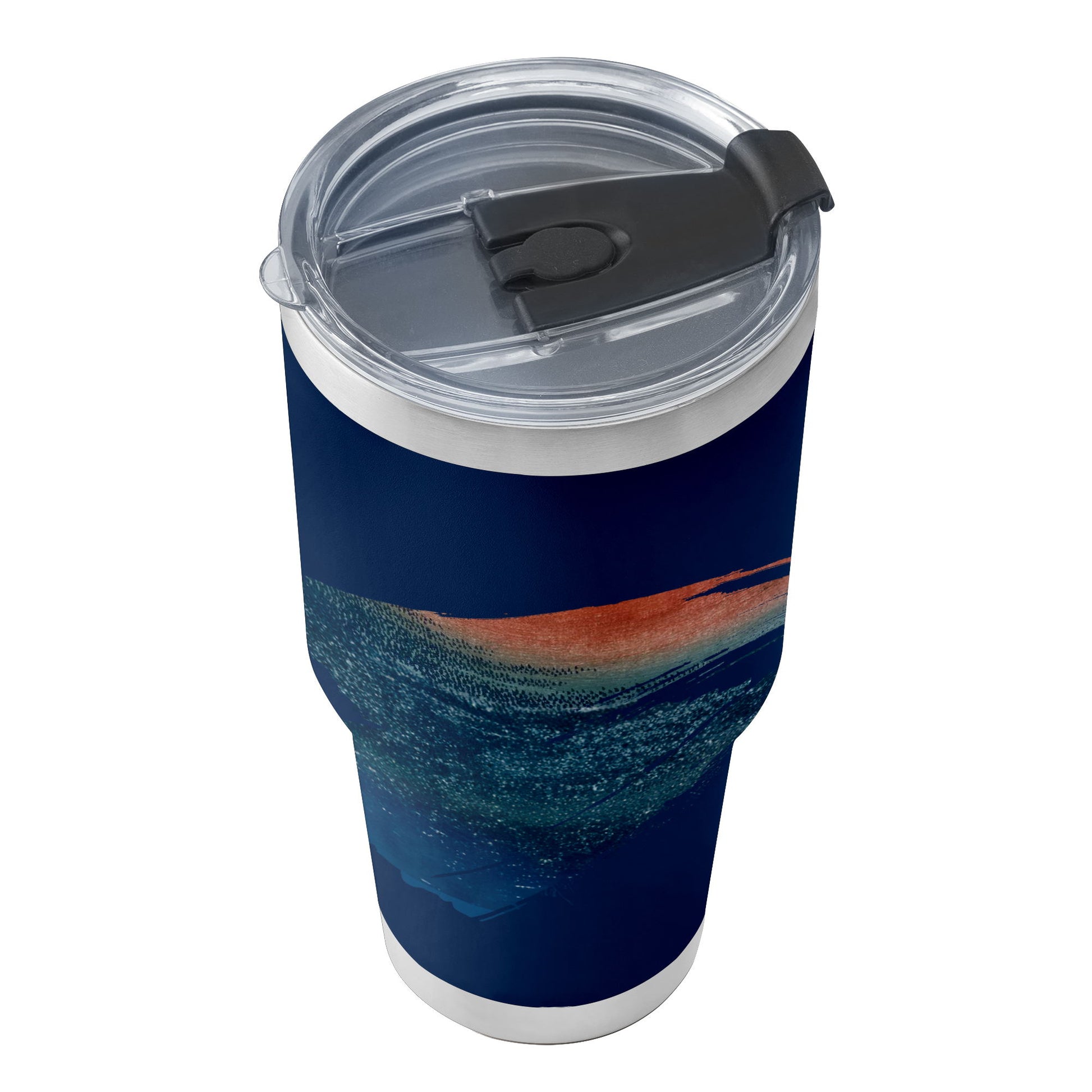 Custom Printed Ukiyoe Hokusai Thirty-six Views of Mount Red Fuji Insulated 30oz Stainless Steel Car Tumbler with Lid Pr263-3