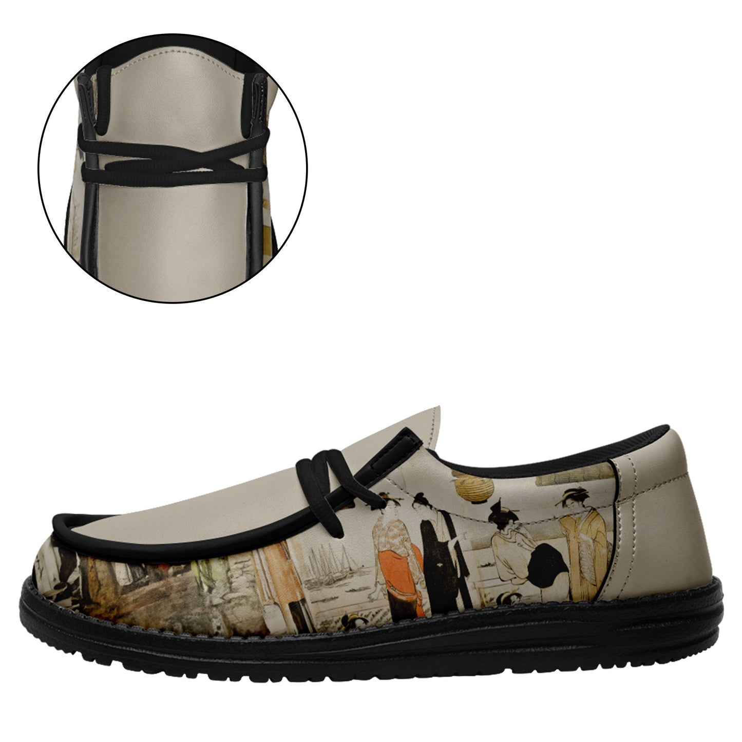 customize printed yo bro shoes ukiyo-e matchmaking by president kiyonaga torii casual shoes black shoelace 7