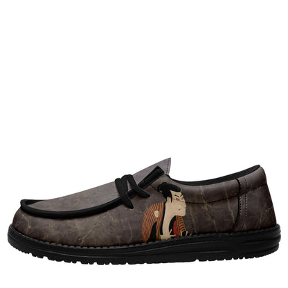 customize printed yo bro shoes ukiyo-e the slave edo soldier of otani oniji iii casual shoes black shoelace 2