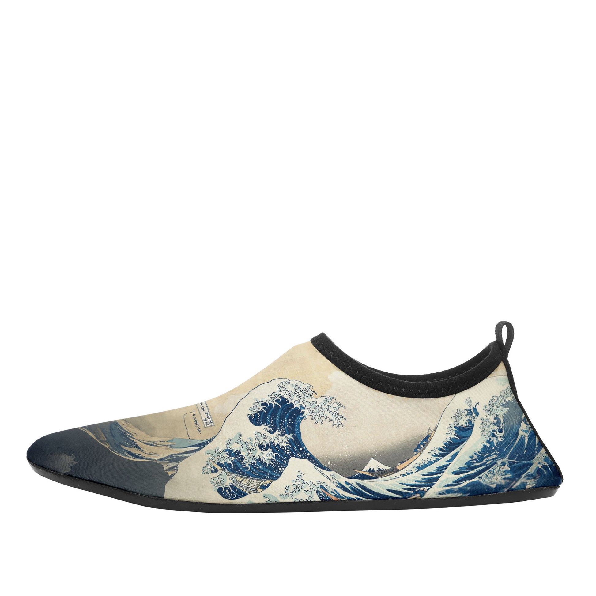 customized printed aqua shoes 1902 ukiyo-e katsushika hokusai's the great wave off kanagawa beach wading shoes 1