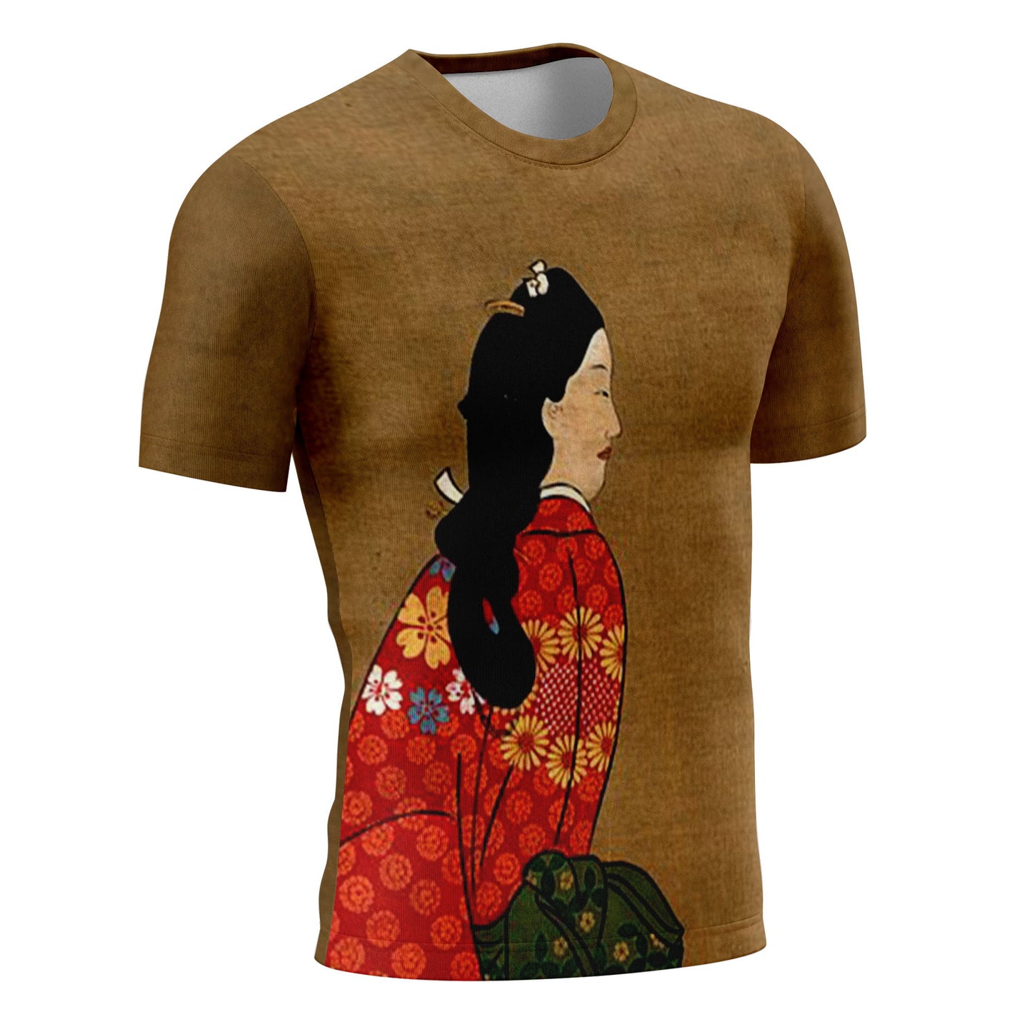 personalized custom printed t shirts ukiyo-e hishikawa moronobu's beauty looking back  short sleeve tee summer 6