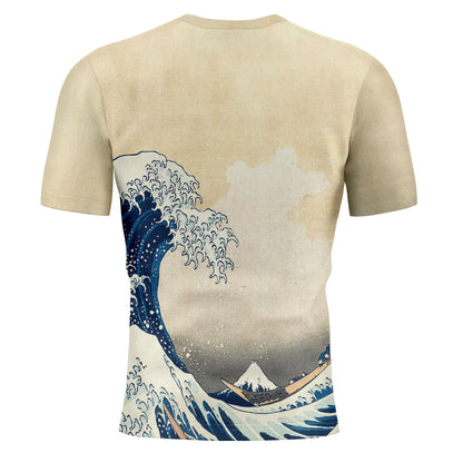 personalized custom printed t-shirts ukiyoe katsushika hokussai's the great wave off kanagawa short sleeve tee summer 6