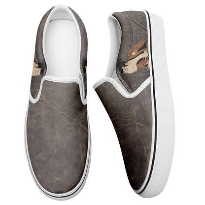 pod ukiyoe sneakers 7216 personalized printed the slave edo soldier of otani oniji iii casual shoes white soles 5